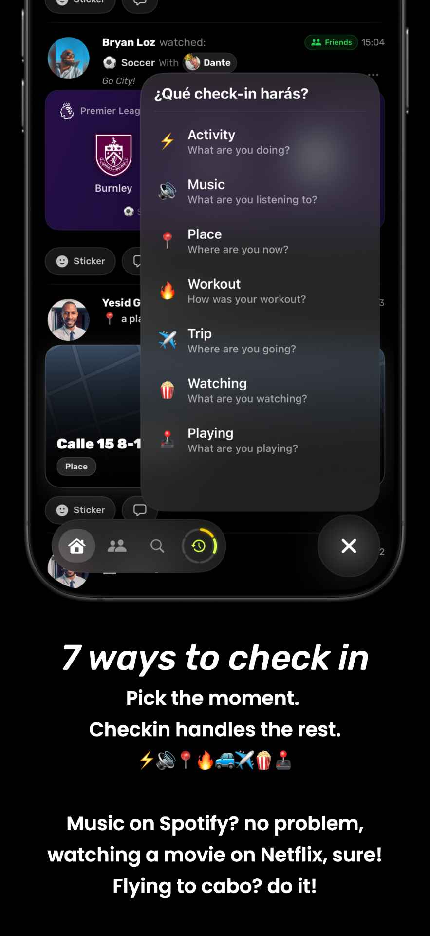 Checkin app — 7 ways to check in